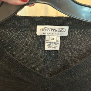 Piattelli V-Neck Sweater in Black